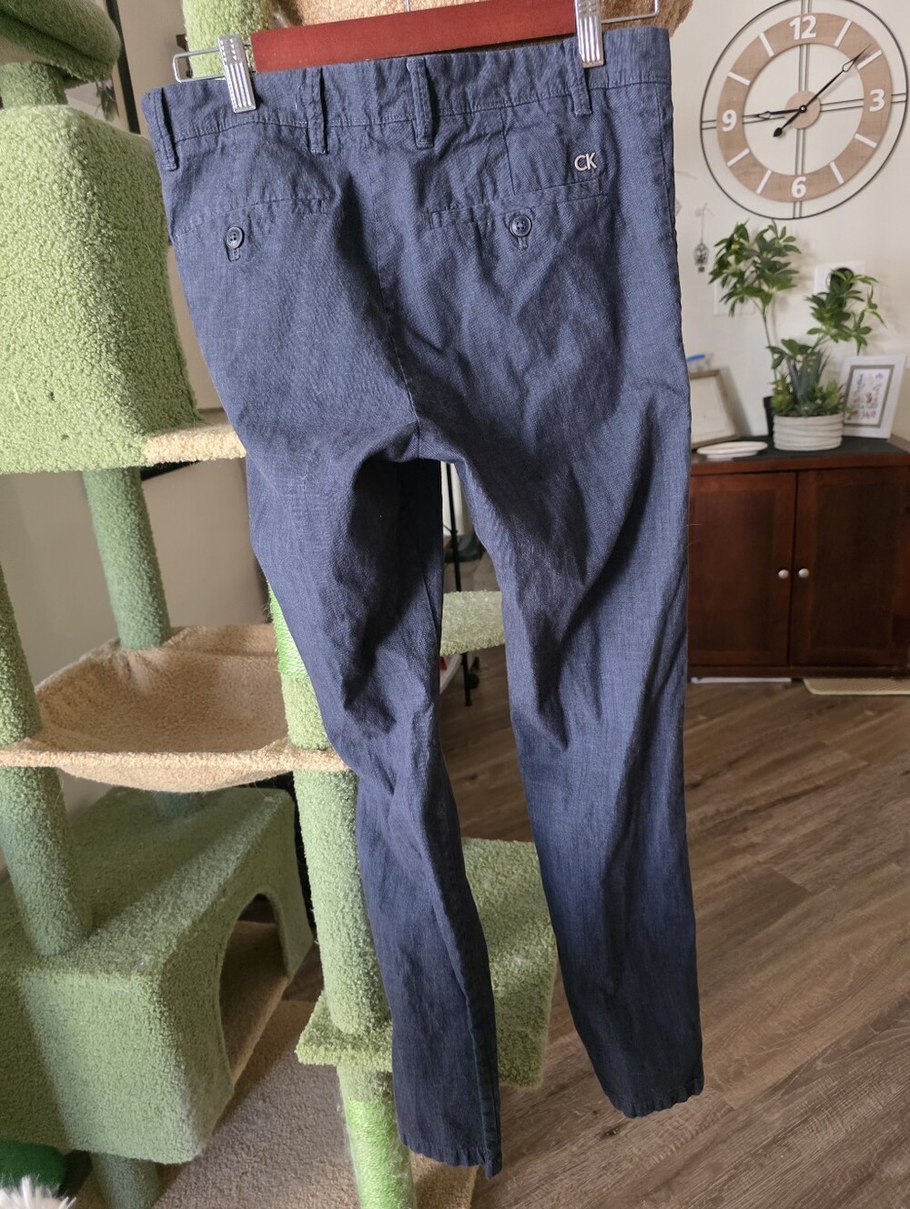 Calvin Klein Charcoal Textured Pants